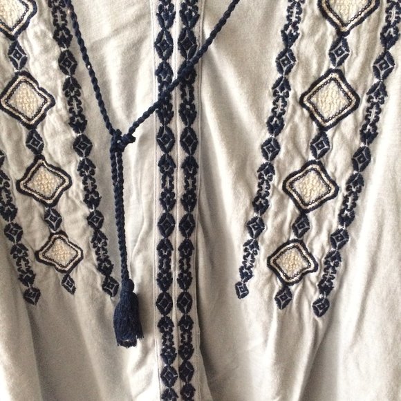 Lucky Brand Sheer Sleeves Top H1216 - Picture 4 of 5